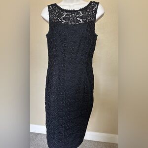 WHBM Black lace dress Sz 4